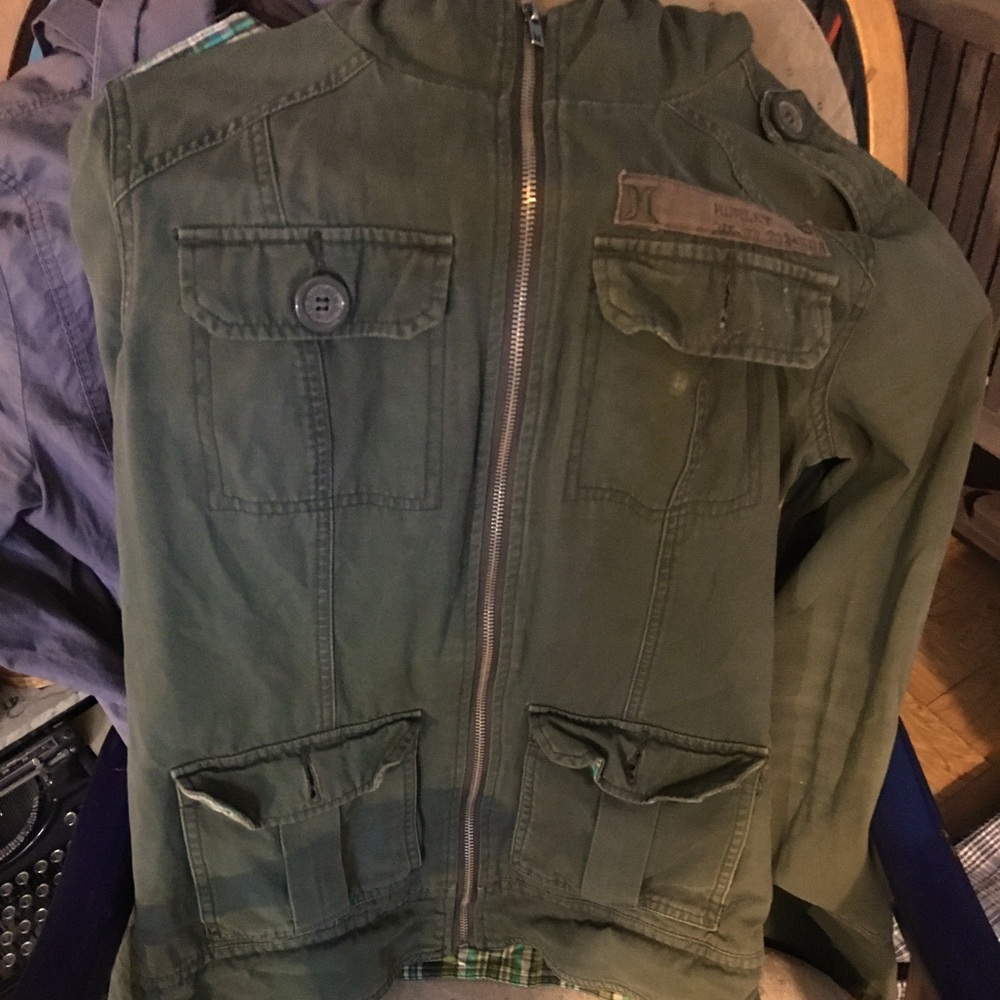 Green Hurley Jacket size medium